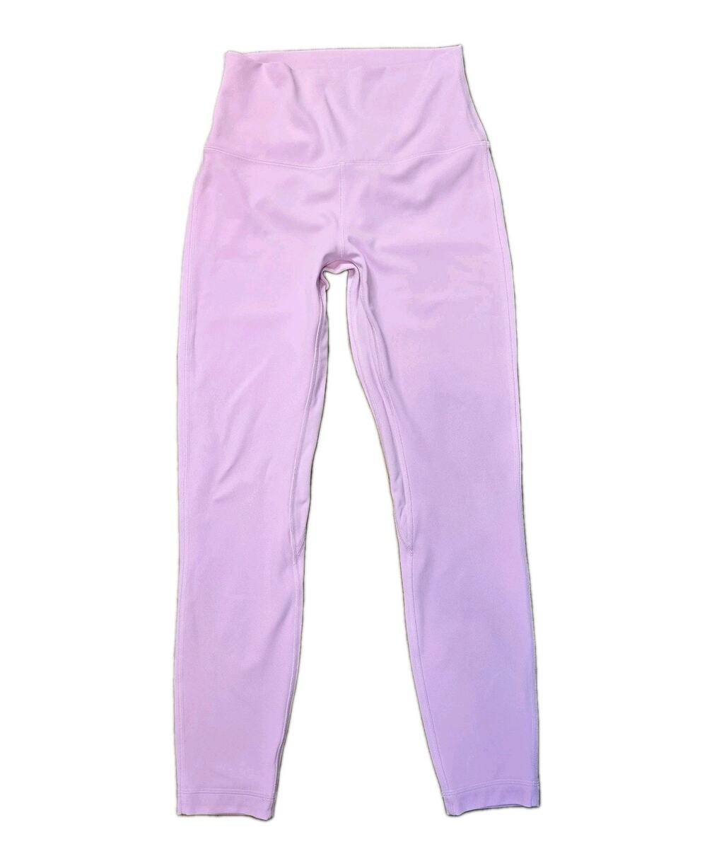 Lululemon High Rise Double Lined Align 25" Leggings Light Baby Pink Size 6